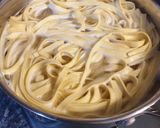 Une image de l'étape 4 de Pate carbonara.