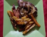 Foto del paso 5 de la receta: Vacío marinado al horno con papas