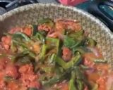 A picture of step 6 of Rajas con Chorizo.