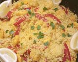 A picture of step 3 of Prawn n Pepper couscous.
