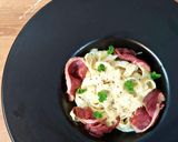Une image de l'étape 6 de Tagliatelles magret de canard et reblochon.