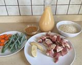Foto del paso 1 de la receta: Arroz con foie, secreto y verduras