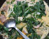 A picture of step 3 of Zuppa Toscana (Veg Version).