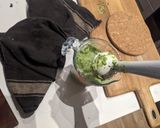 A picture of step 5 of Pasta in a pea sauce.