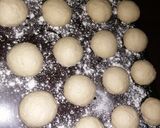 A picture of step 2 of Soft coconut layered chapati.