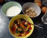 Foto del paso 1 de la receta: Budín de frutas y frutos para Navidad