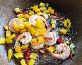 A picture of step 1 of Keto Shrimp Basil Fried Rice.