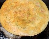 A picture of step 2 of Singhada veg uttapam.