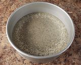 A picture of step 7 of Black Sesame Mochi Cake.