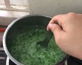 Hình bước làm 2 của món Cháo óc heo rau mồng tơi bổ dưỡng cho bé (ăn dặm cho bé +8m)