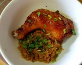 รูปขั้นตอนการทำที่ 4 ของ ไก่ย่างเทอริยากิ ข้าวบุกผัดกระเทียม คีโต