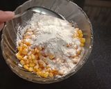 A picture of step 2 of Crispy Corn.