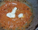 A picture of step 3 of Kathiyawadi paneer masala.