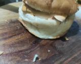 A picture of step 5 of McDonald's veggie burger.
