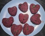 A picture of step 7 of Beetroot Kebab.