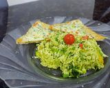 A picture of step 4 of Basil pesto Rice.