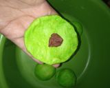 Foto langkah ke 5 dari resep Roti Gepeng Pandan Coklat 🍞🍫.