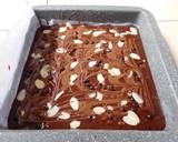 Triple chocolate brownies langkah memasak 5 foto