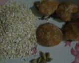 A picture of step 1 of Oats jaggery bars.