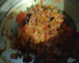 A picture of step 3 of Colourful Stringhoppers with Crab stew.