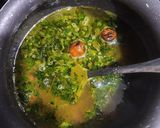 A picture of step 8 of Drum stick leaves Rasam.