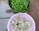 Foto langkah ke 1 dari resep Lodeh Tempe Kacang Panjang.