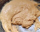 A picture of step 1 of Coconut Besan Burfi.