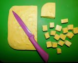 A picture of step 5 of Vegan Burmese Shan Tofu (chickpea tofu).