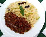 A picture of step 16 of Nigerian carrot fried rice with minced meat soup.