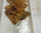 A picture of step 6 of Maithi Aoloo stuffed Paratha.
