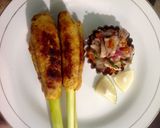 Foto langkah ke 7 dari resep Sate Lilit Ayam Teflon & Sambal Matah / Sambel Matah Khas Bali.