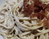Foto del paso 5 de la receta: Tallarines con salsa de foie y jamón
