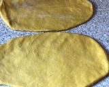 A picture of step 4 of Tri colour bread.