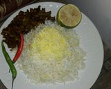 عکس مرحله 5 از دستور پلو با لوبیا سبز و کشمش