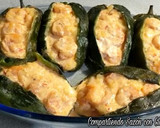 Foto del paso 7 de la receta: CHILES RELLENOS DE Camarón CON CREMA DE CHIPOTLE🌺