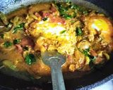 A picture of step 2 of Coriander leaves egg lababdar.