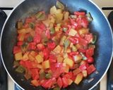 Foto del passaggio 3 della ricetta Pennoni con salsa di zucca e peperoni 🌷