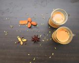 A picture of step 3 of Kashmiri Chai pink Chai Kashmiri kesar chai.