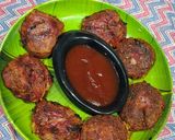 A picture of step 8 of Beetroot tikki.