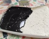 A picture of step 1 of Charcoal Focaccia Stuffed with Cheese and Ham 🧀🥓.