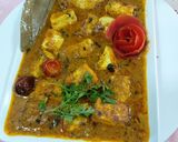 A picture of step 6 of Paneer kohlapori.