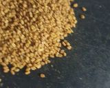 A picture of step 1 of Achari masala powder.