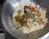 A picture of step 2 of Vagharela Besan Patra.
