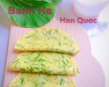 Hình bước làm 1 của món Bánh Hẹ Hàn Quốc