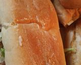 A picture of step 14 of Cuban Bread Meat lovers Sandwich.
