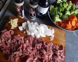 Foto del paso 1 de la receta: Carne de res con brócoli y zanahoria