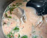 Gambar langkah 3 resipi Ikan Haruan Pucuk Mulberi Masak Lemak Cili Api.