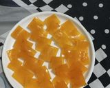 A picture of step 8 of Kids favourite Mango custard Burfi.