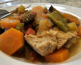 Foto del paso 6 de la receta: Guiso de solomillo de cerdo con judías verdes, berenjena y calabacín