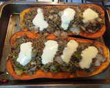 Foto del paso 3 de la receta: Zapallo relleno vegetariano